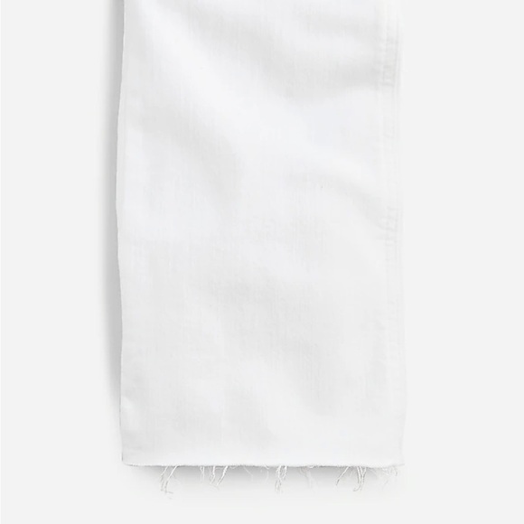 J. Crew Tall 9" mid rise demi boot crop jean J3446 white 32T 32 - Picture 6 of 9